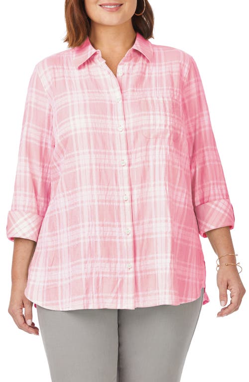 Foxcroft Germaine Plaid Tunic Blouse at Nordstrom,