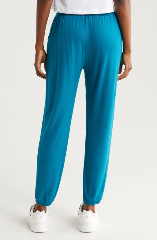 Shop Beyond Yoga Weekend Joggers In Deep Lagoon