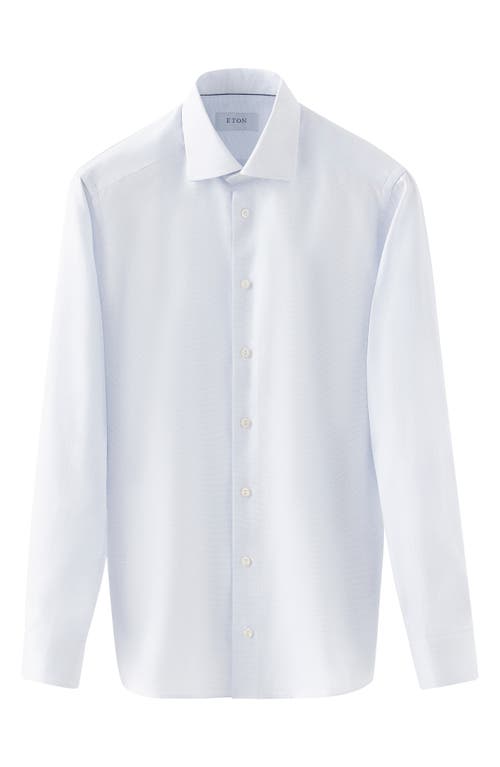 Shop Eton Slim Fit Cotton Twill Dress Shirt In Light Pastel Blue