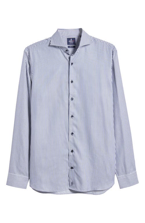 Johnnie-o Stripe Button-up Shirt In Wake