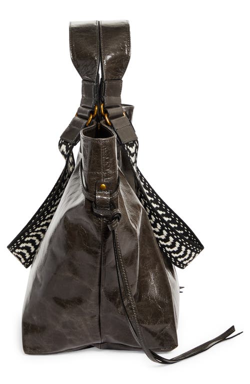 Isabel Marant Wardy Xo Capsule Leather Shopper Tote In Anthracite