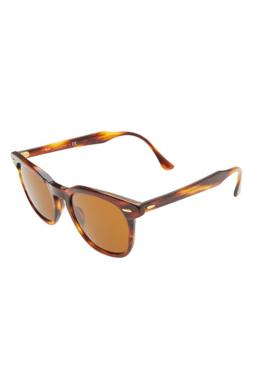 Shop Ray Ban Ray-ban Hawkeye 52mm Sunglasses In Striped Havana/brown