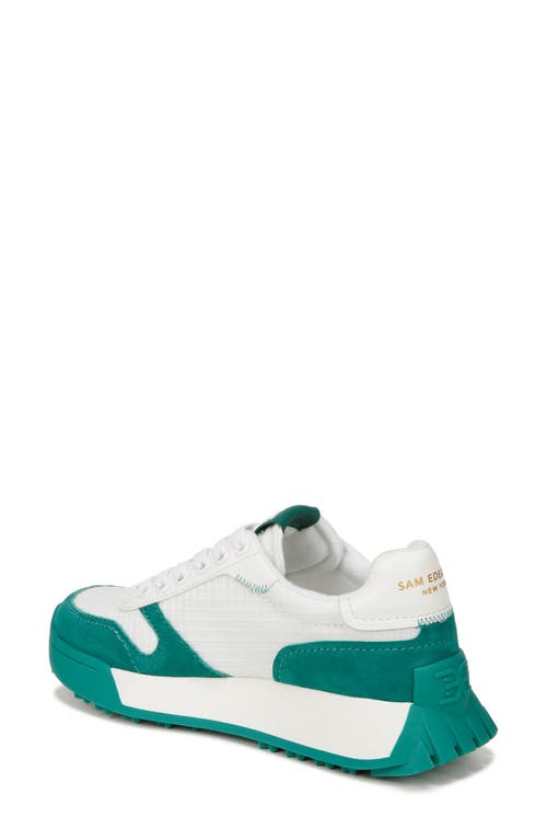 Shop Sam Edelman Layla Sneaker In Green/white