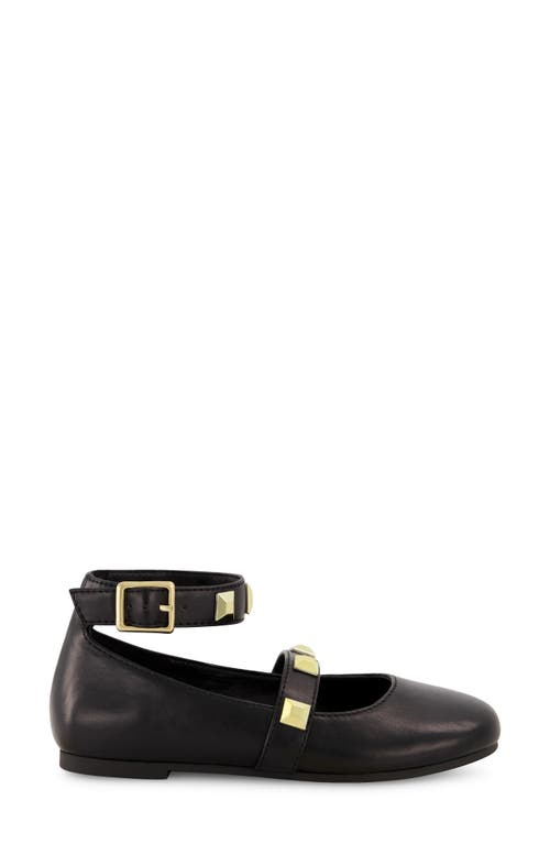 Marc Fisher Tashi Ankle Strap Flat In Black