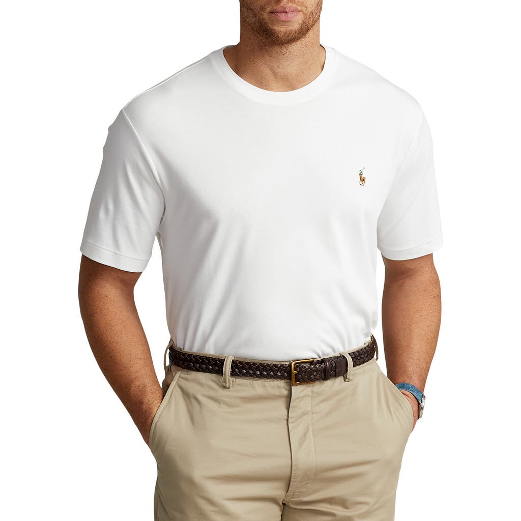 Polo Ralph Lauren Ralph Lauren Soft Cotton Crewneck T-shirt In White