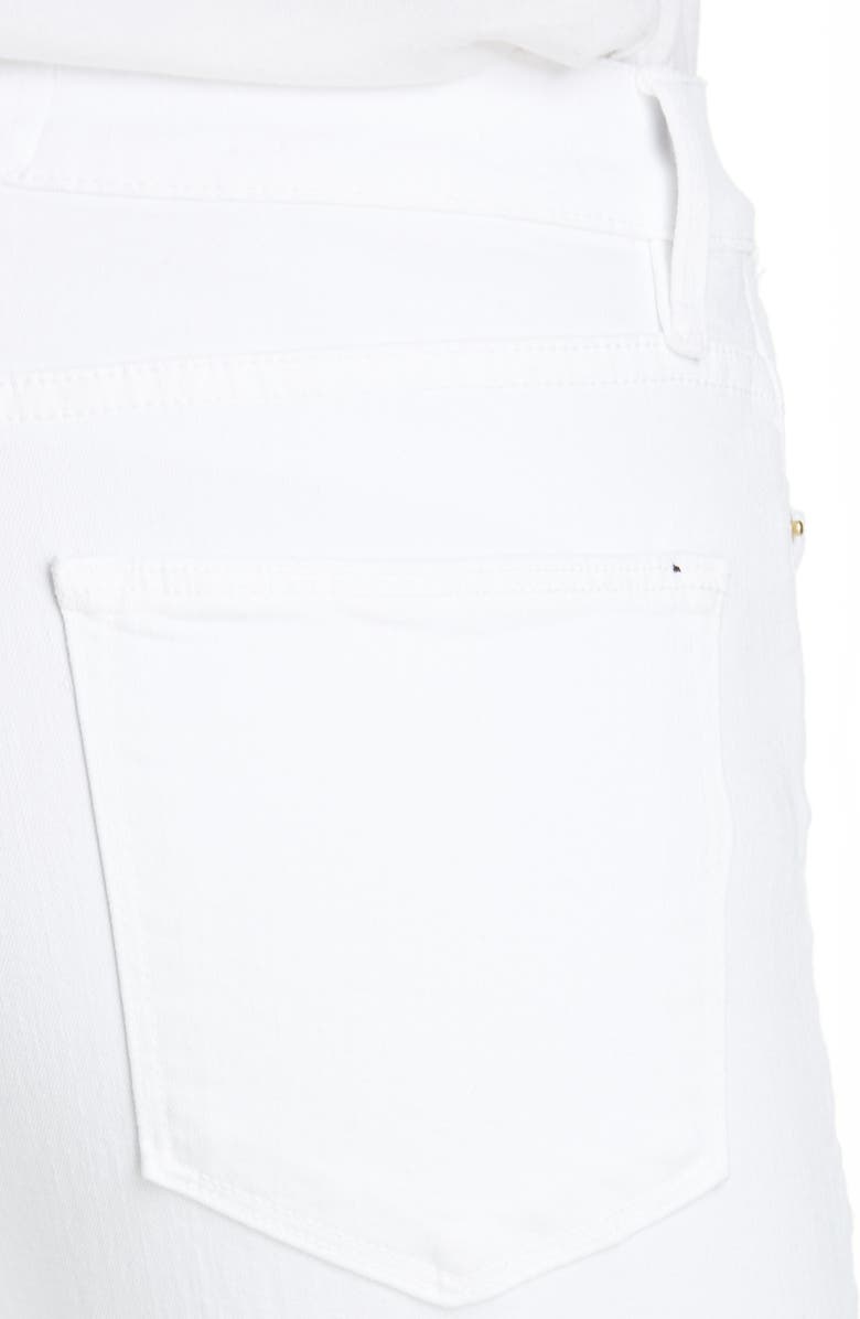 FRAME High Waist Ankle Skinny Jeans, Alternate, color, Blanc