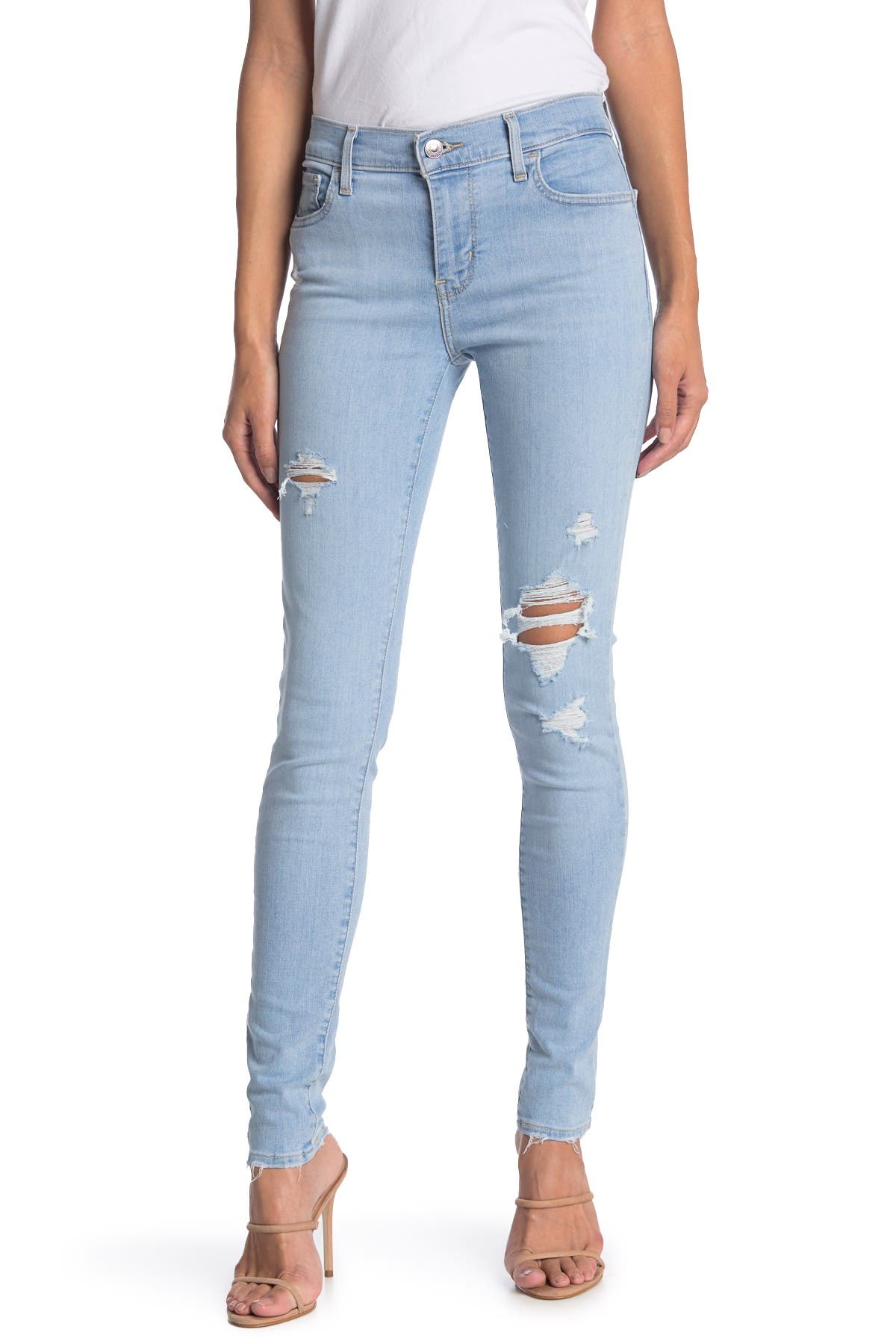 levis 710 super skinny ripped jeans