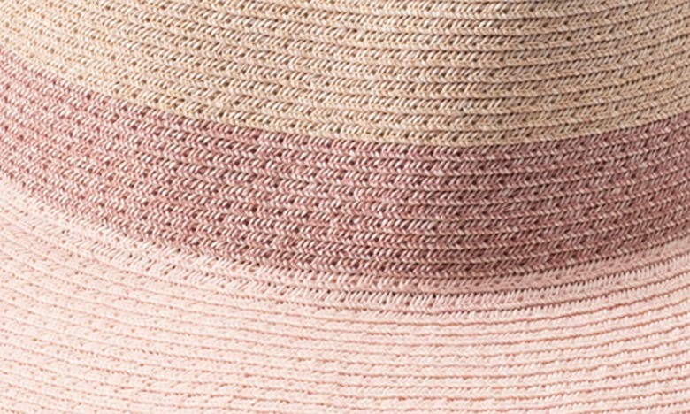 Shop Eugenia Kim Emmanuelle Wide Brim Packable Fedora In Sand/ Rose/ Pale Pink