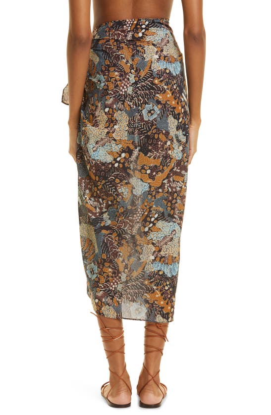 ULLA JOHNSON PAZ FLORAL COVER-UP PAREO