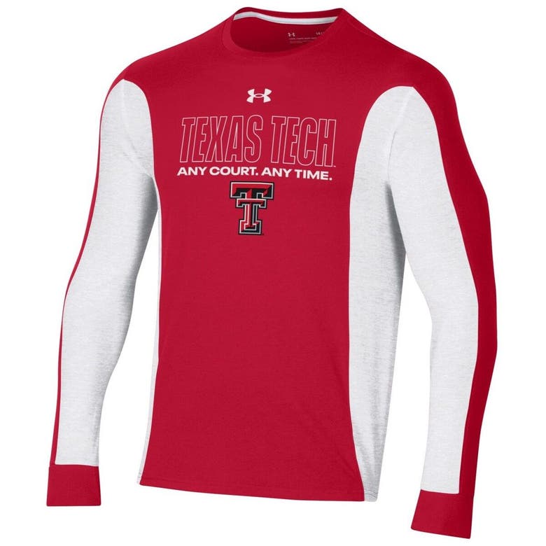 Under Armour Texas Tech Red Raiders Retro Pullover Baseball Jersey in White, Size: XL, Sold by Red Raider Outfitters