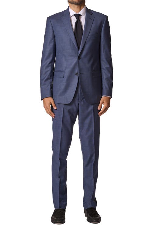 Sartorial Classic Fit Stretch Cotton Suit in Blue
