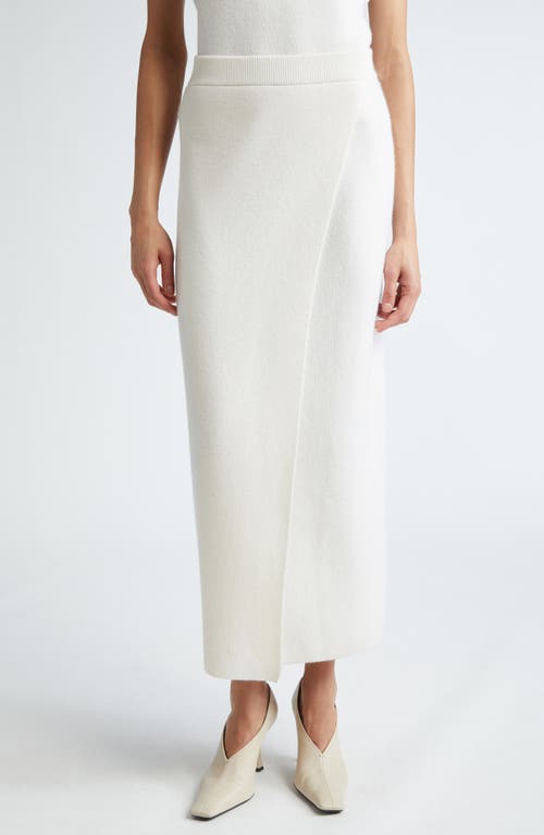 Max Mara Umbria Wool & Cashmere Sweater Skirt In White