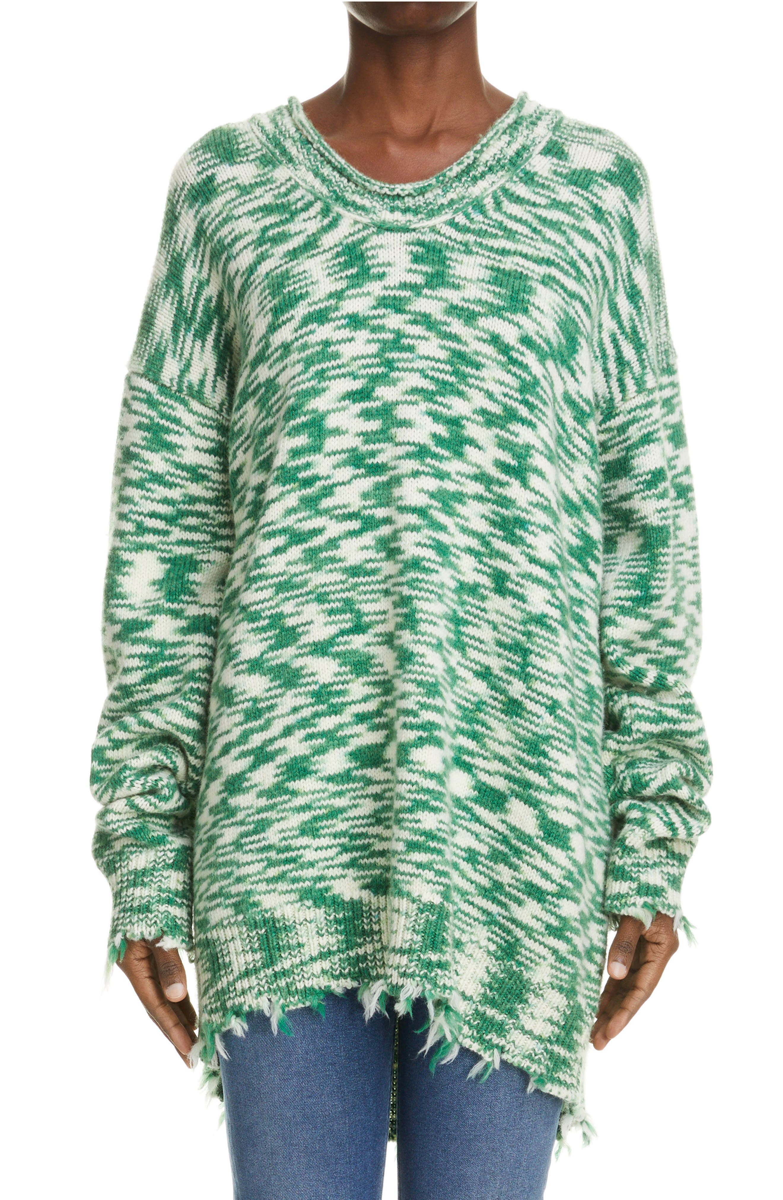 acne studios green sweater