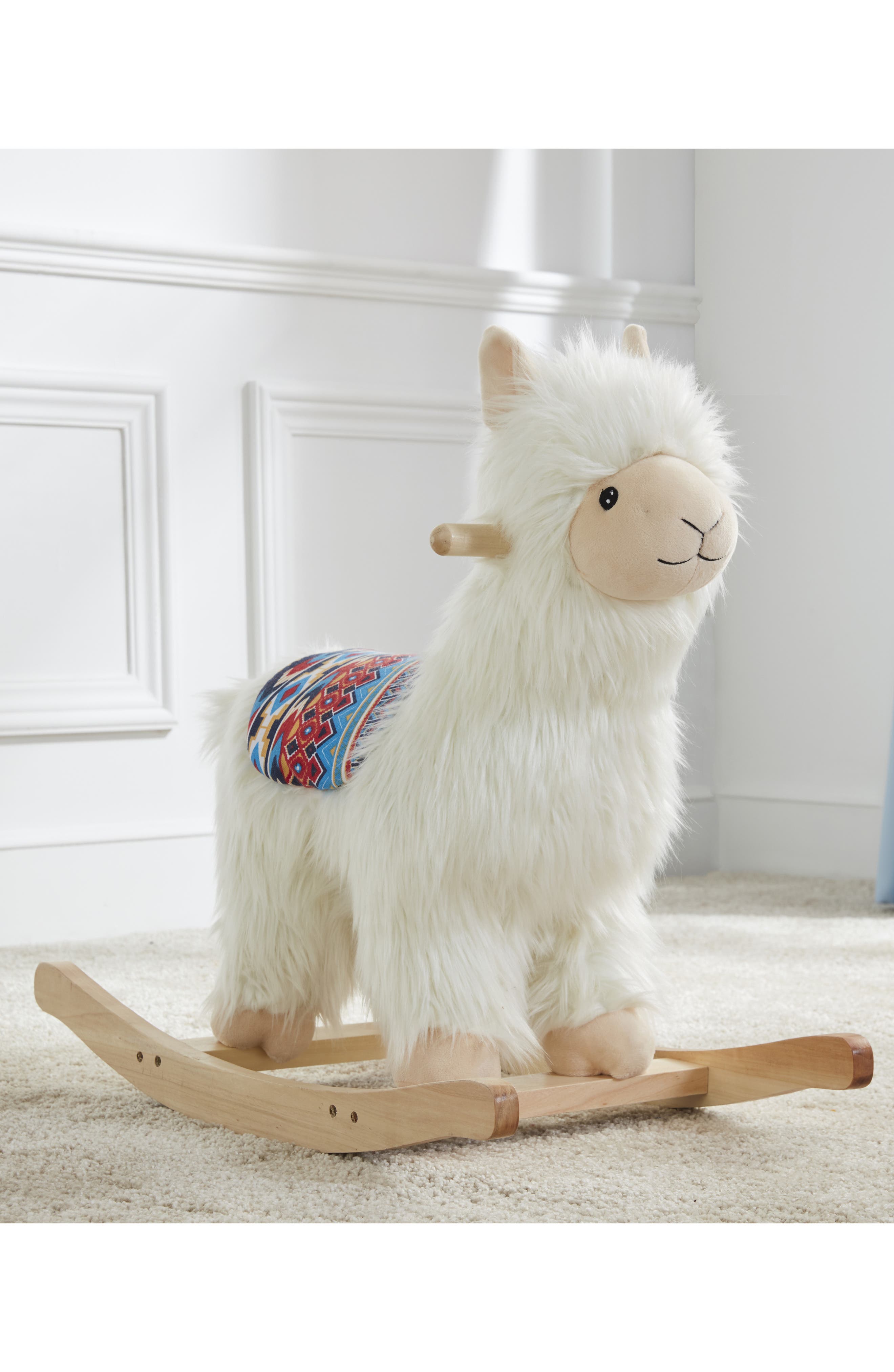 llama rocking horse