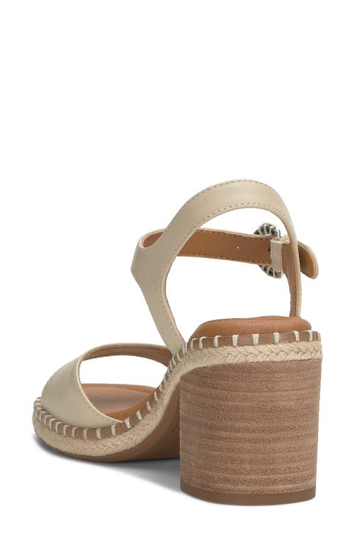 Lucky Brand Jennyl Ankle Strap Espadrille Sandal In Bone Milkol