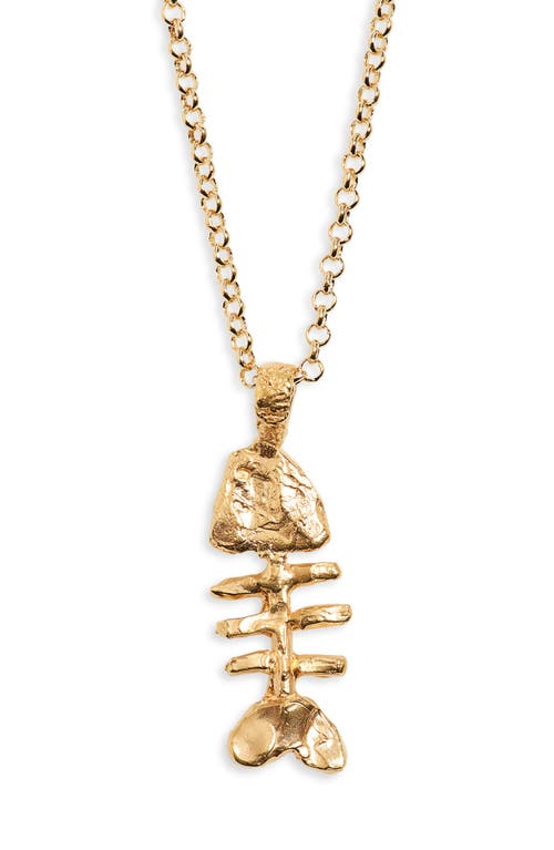 Alighieri The Silhouette of Summer Pendant Necklace in 24 Gold at Nordstrom