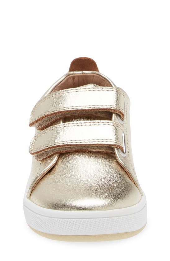 Shop Old Soles Kids' Leather Sneaker In Gold