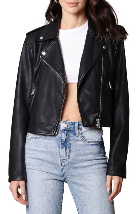 faux leather moto jacket | Nordstrom