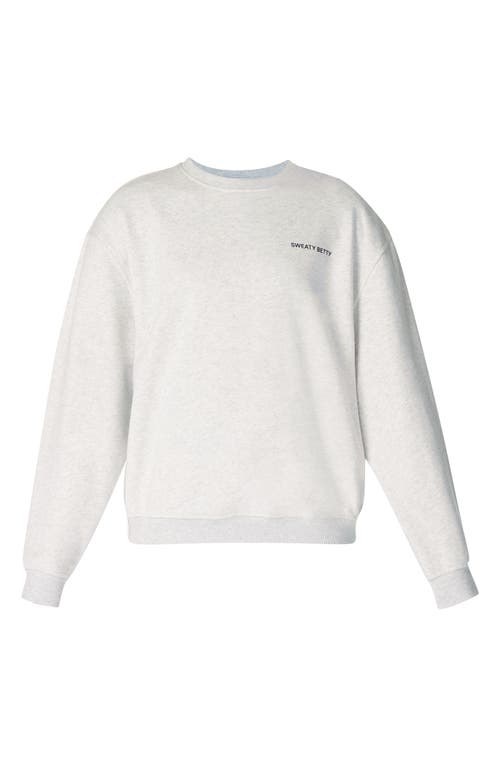 Shop Sweaty Betty Revive Sweatshirt In Ice Grey Marl