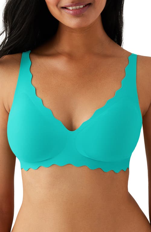 Shop B.tempt'd By Wacoal B.wow'd Wireless Convertible T-shirt Bra In Water Garden