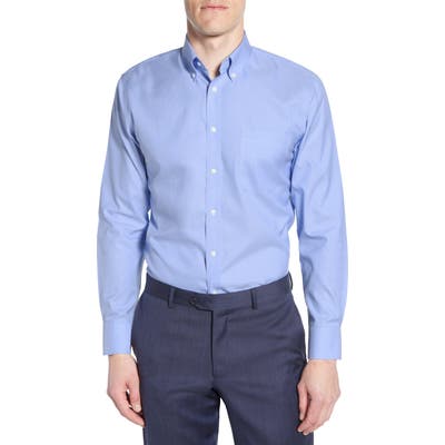 Nordstrom Shop Smartcare(TM) Trim Fit Dress Shirt - Blue