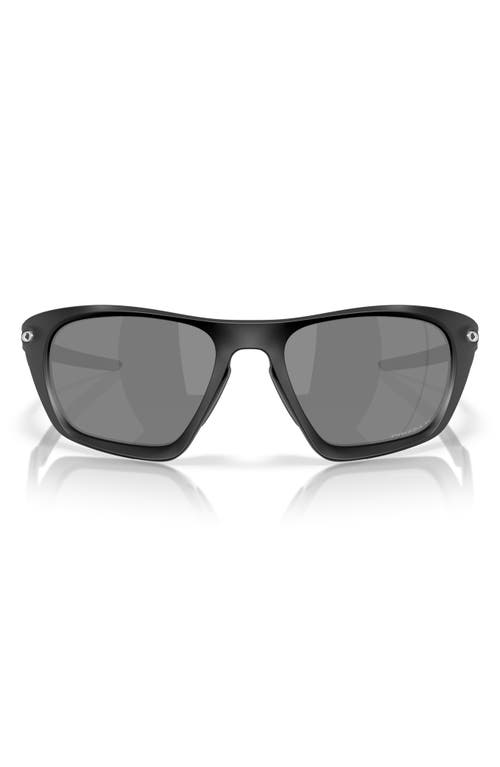 Oakley Lateralis 60mm Prizm™ Polarized Rectangular Sunglasses In Matte Black