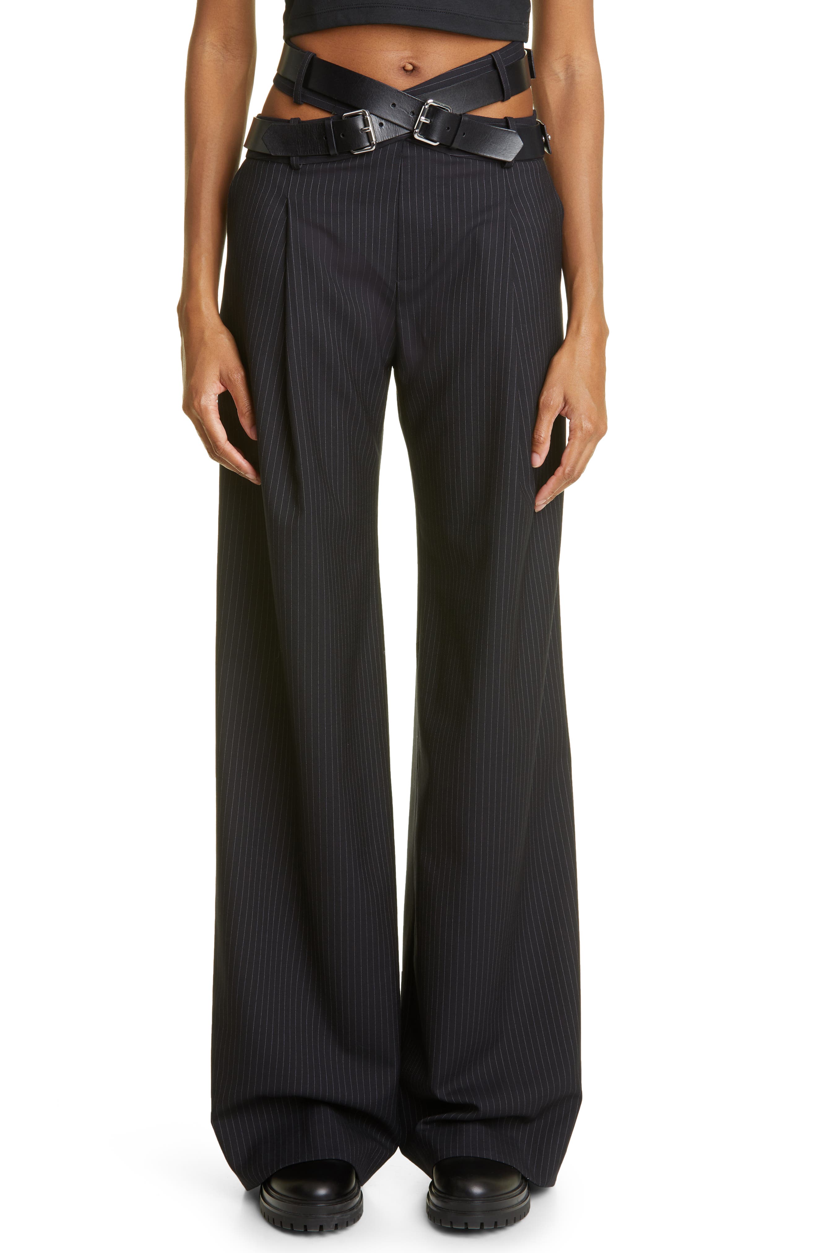 womens pinstripe pants | Nordstrom