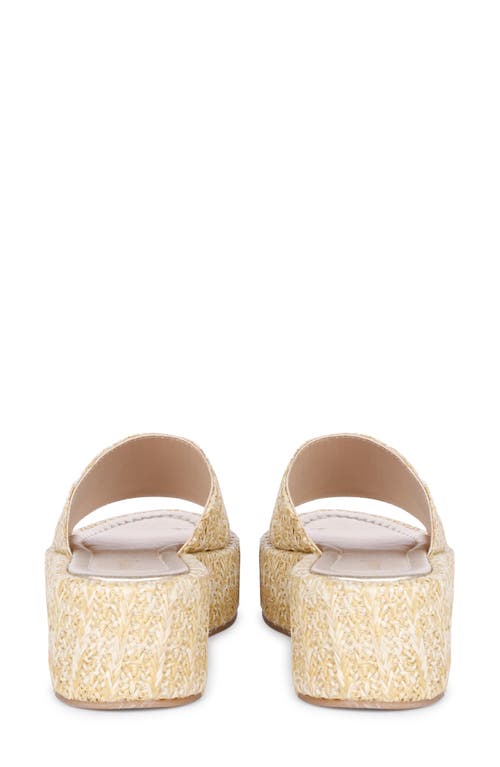 Saint G Betta Platform Wedge Slide Sandal In Natural