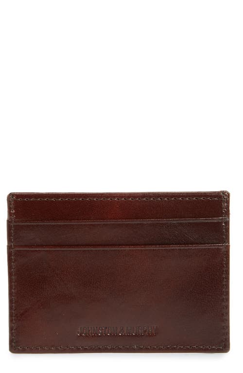 UPC 888258132519 product image for Johnston & Murphy Leather Card Case in Brown at Nordstrom | upcitemdb.com