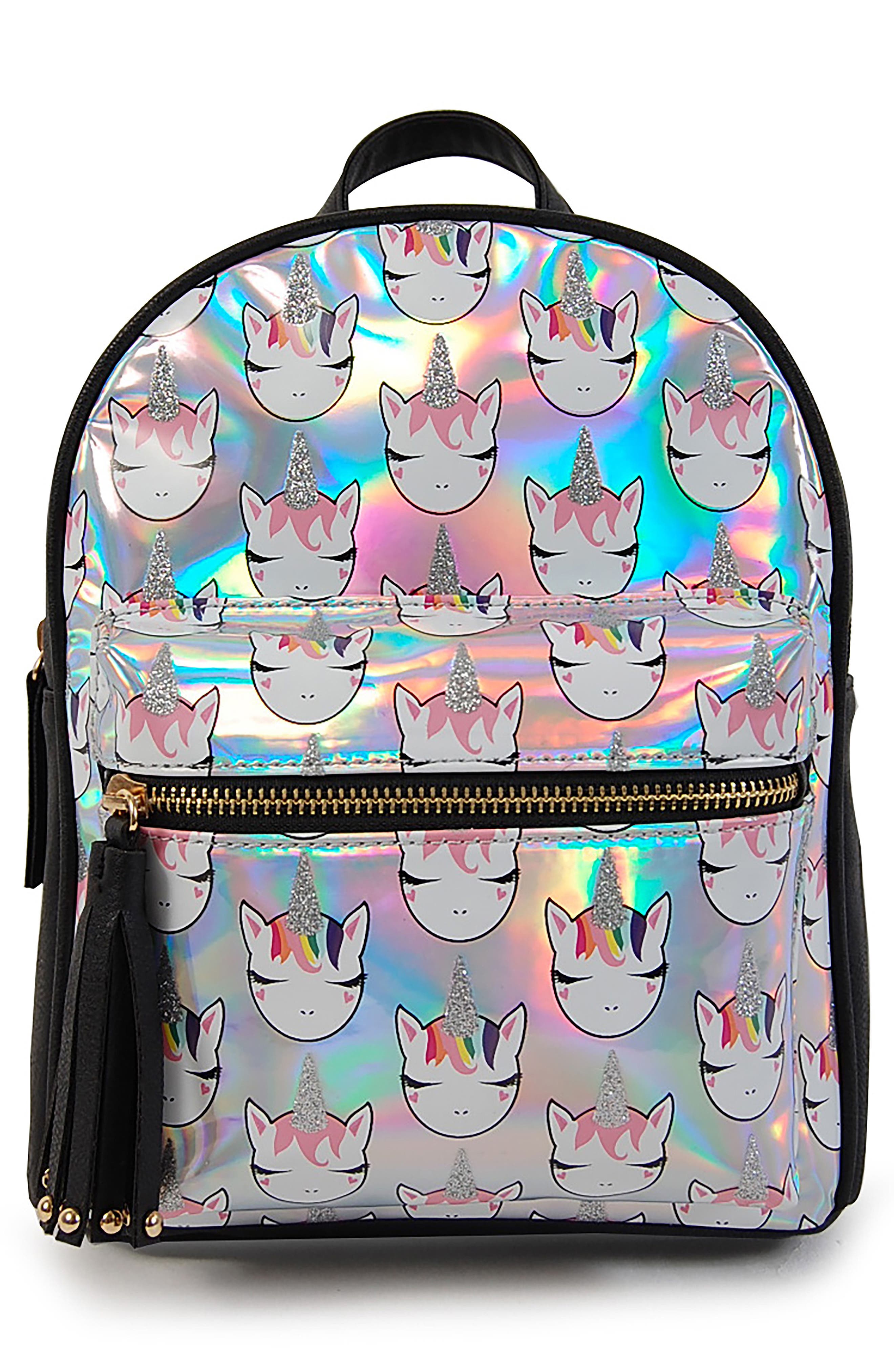 OMG Mini Hologram Glitter Unicorn Backpack Nordstrom