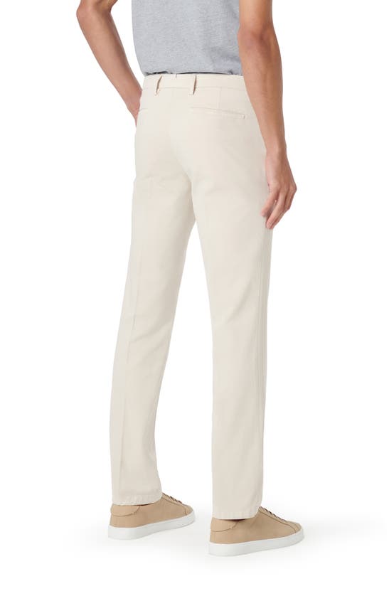 Shop Bugatchi Flat Front Stretch Chinos In Stone
