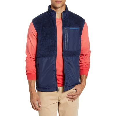 Southern Tide Fleece Vest, Blue