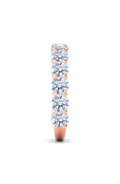 Shop Hautecarat Lab Created Diamond Eternity Ring In Rose Gold