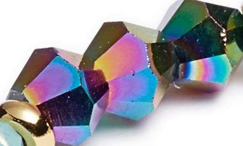 Little Words Project Ride Or Die Stretch Bracelet In Blue Metal/gold