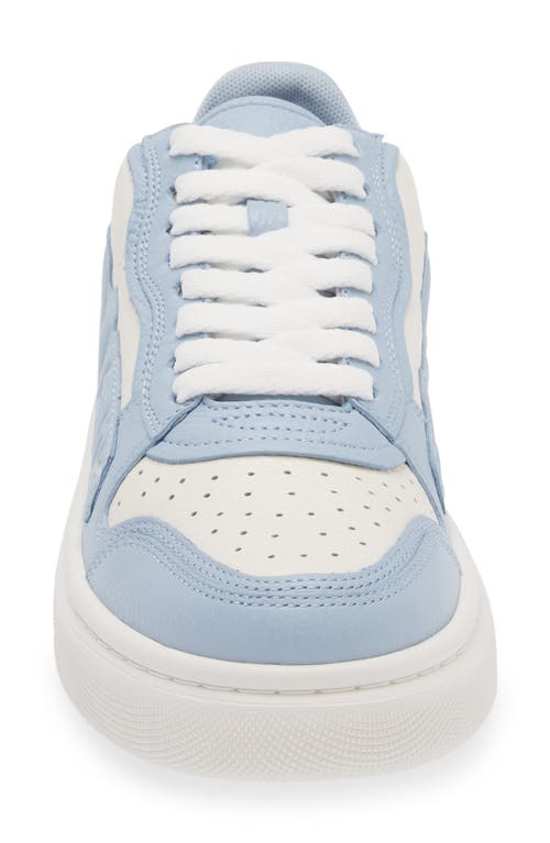 Shop Alexander Wang Puff Logo Low Top Sneaker In White/blue