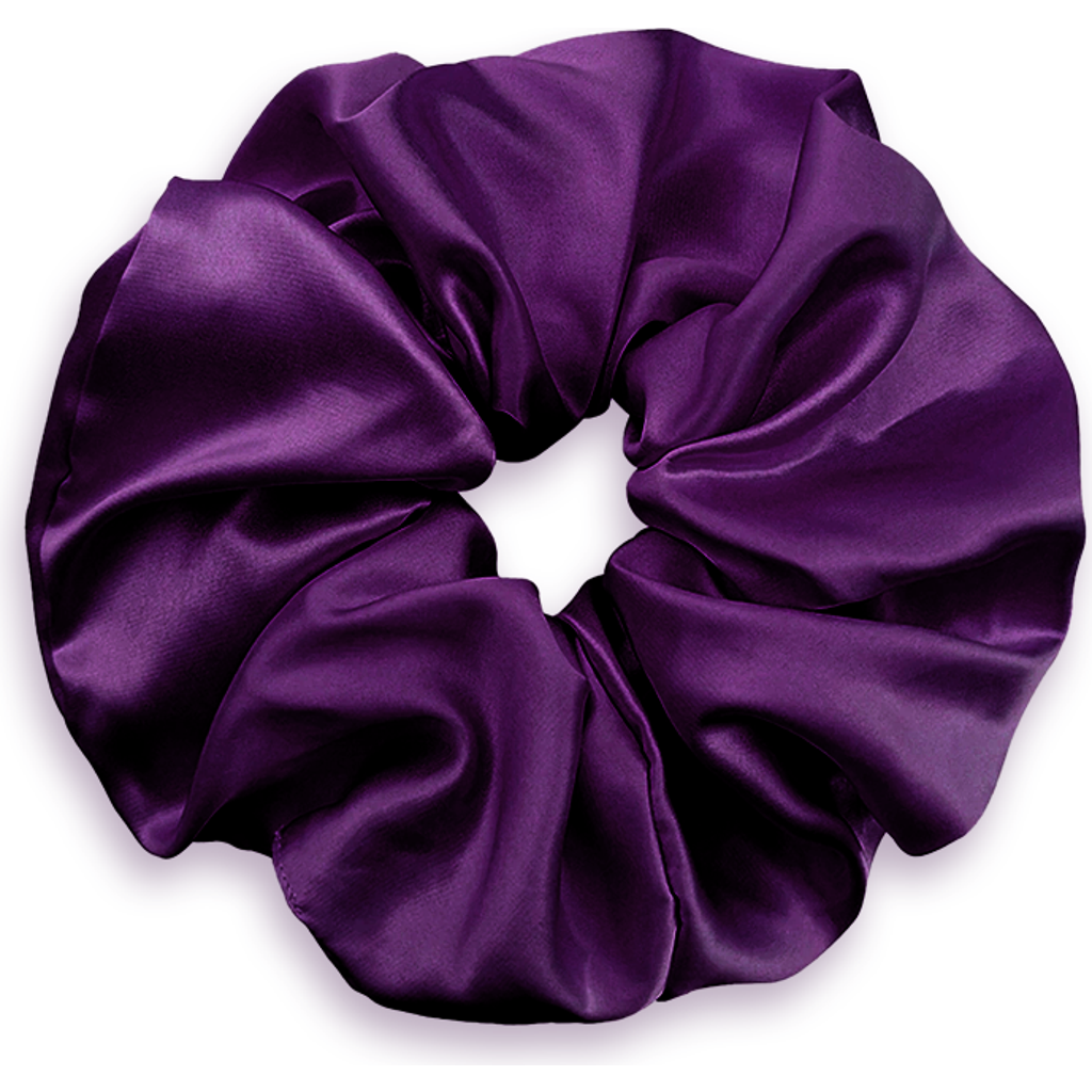 Kip. Kip Soft Satin Scrunchie In Purple