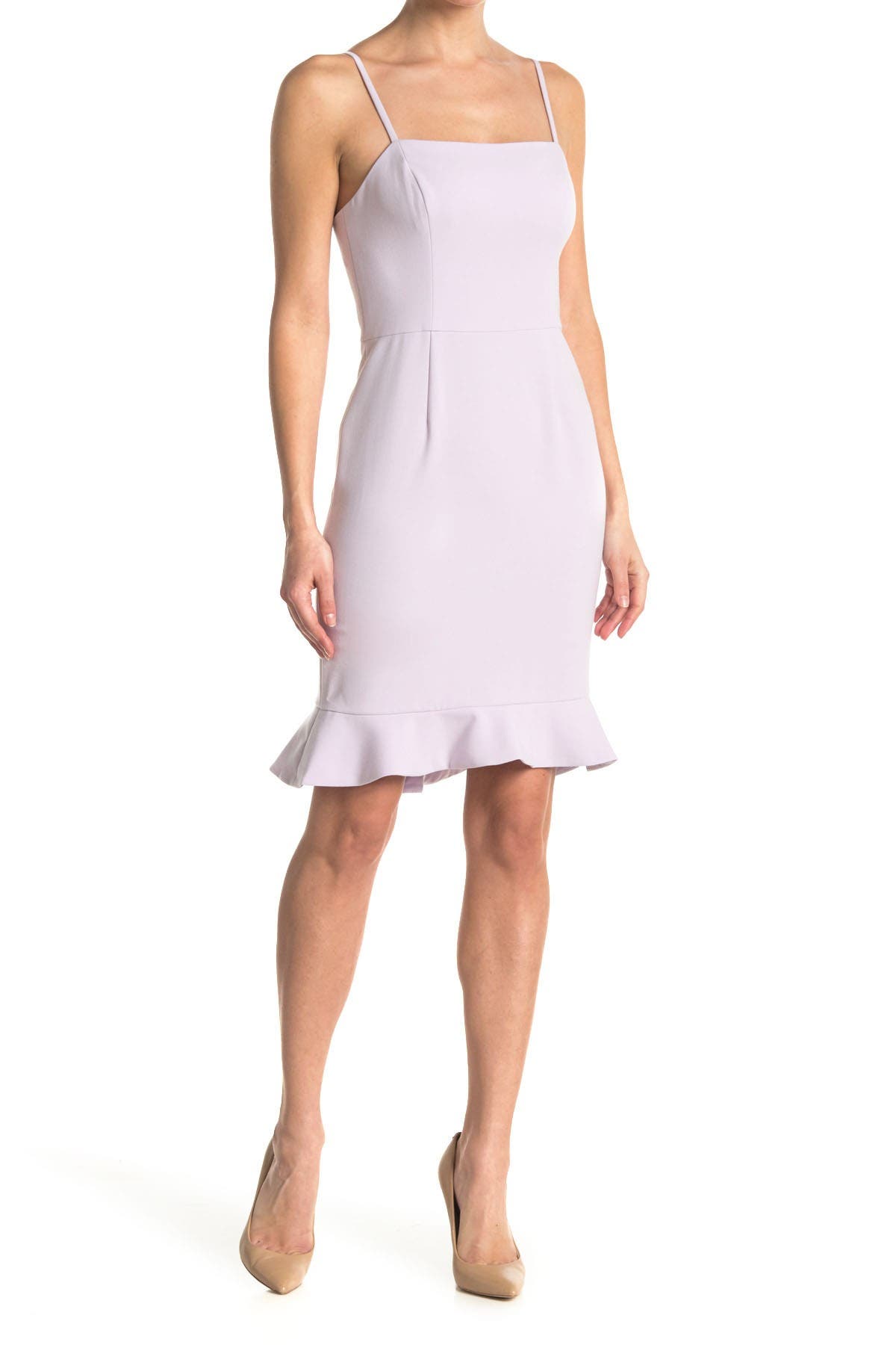 French Connection Whisper Sweetheart Dress In Open Purple35