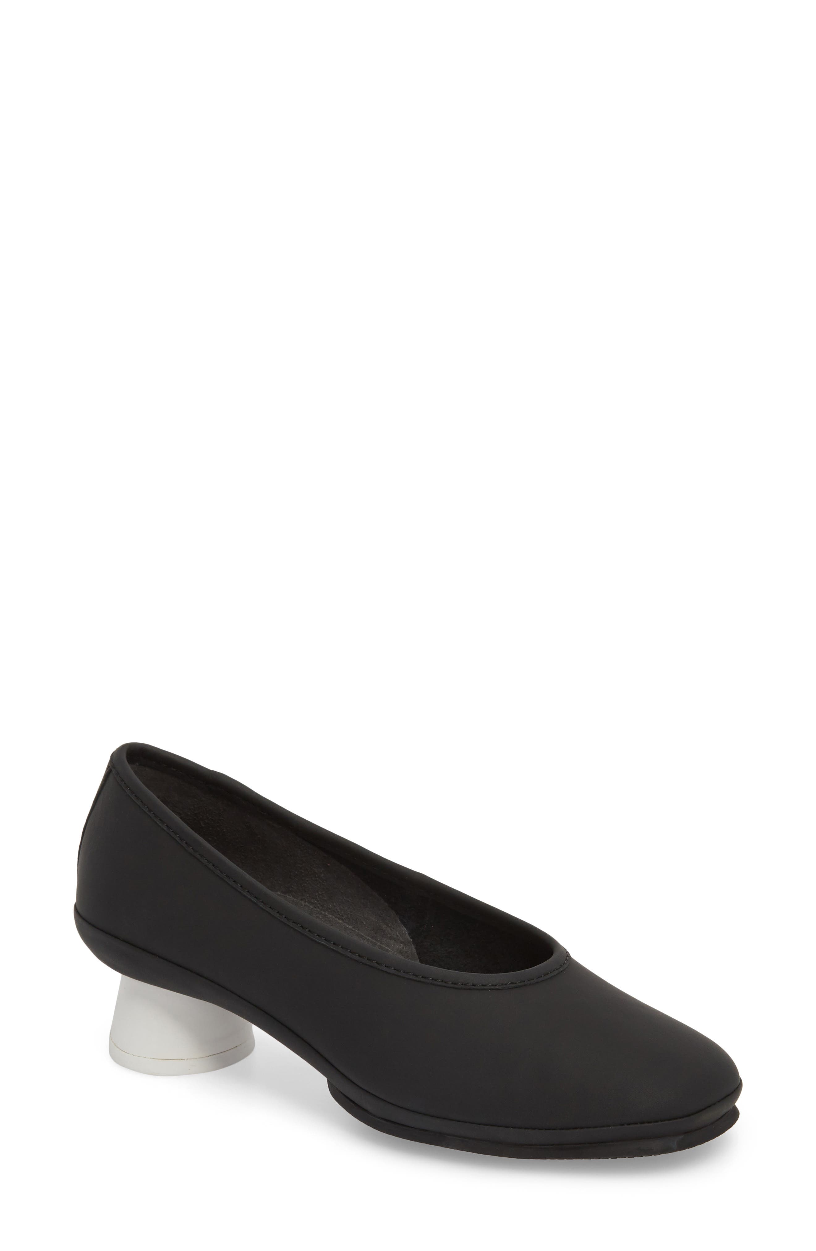 Camper Alright Cone Heel Pump, Black