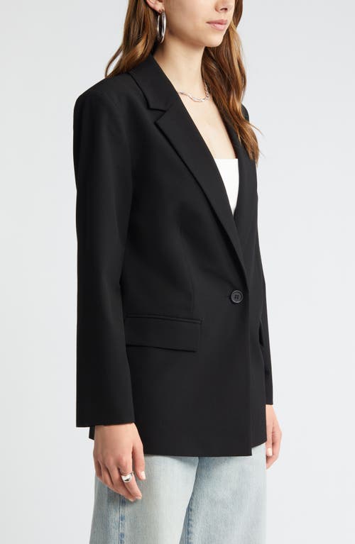 Shop Open Edit Relaxed Fit Blazer In Black