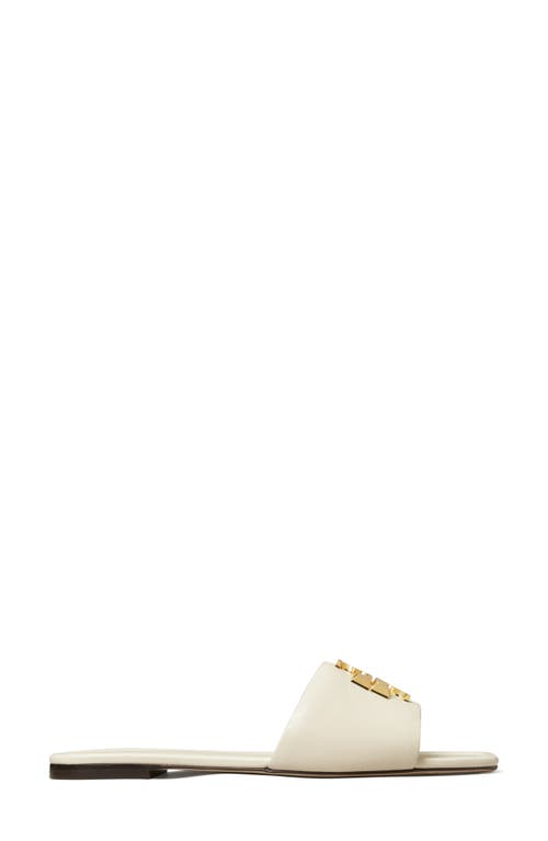 Tory Burch Eleanor Slide Sandal In Light Cream / Gold