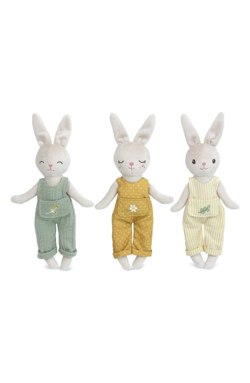 MON AMI Baby Bunny Trio Plush Toy in Ivory Multi at Nordstrom