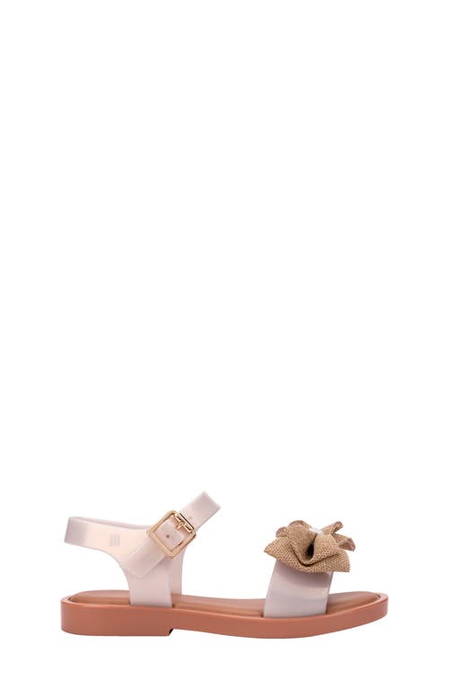 Shop Mini Melissa Kids' Mar Sweet Ankle Strap Sandal In Tan