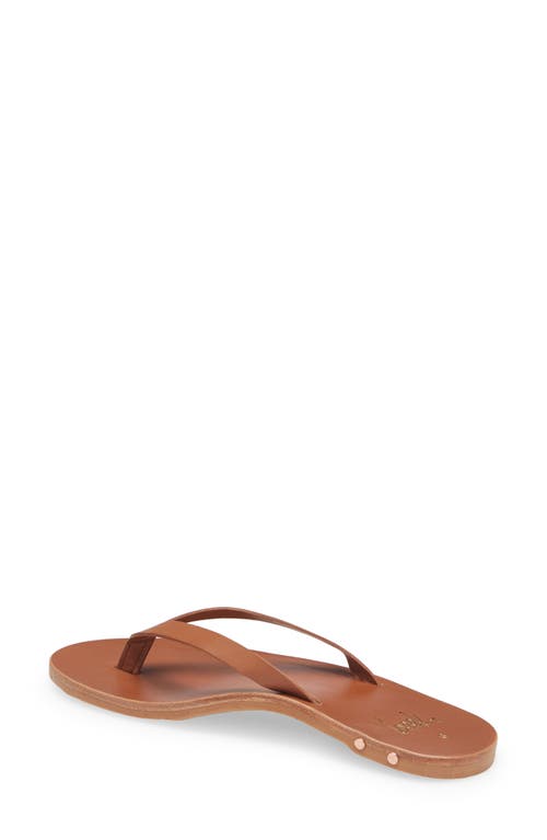 Beek Seabird Flip Flop In Tan/tan