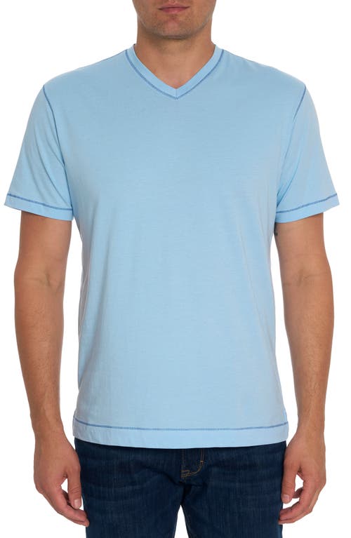 Robert Graham Eastwood V-Neck Cotton Blend T-Shirt at Nordstrom,