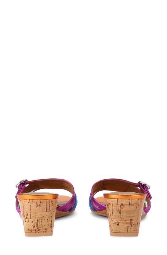 Shop Kurt Geiger Pierra Wedge Slide Sandal In Purple Multi