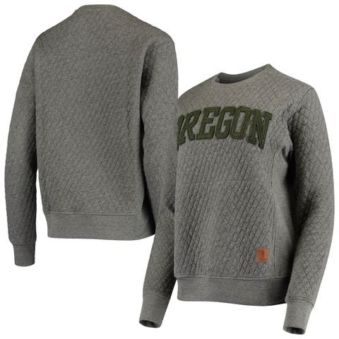 Men's Antigua Heather Gray Philadelphia 76ers Victory Crewneck Pullover Sweatshirt