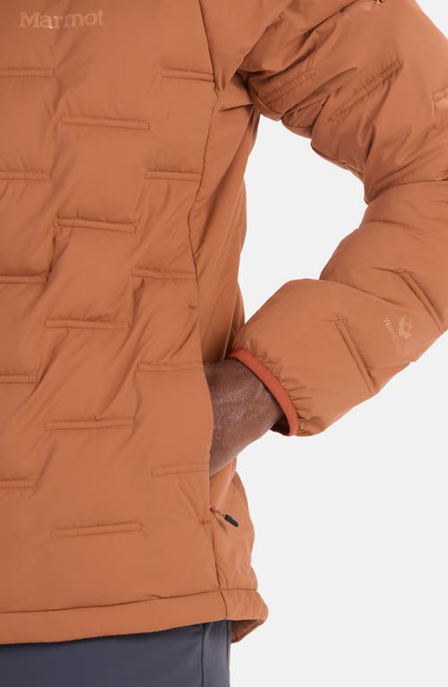 Shop Marmot Warmcube™ Active Novus Insulated Hooded Jacket In Auburn