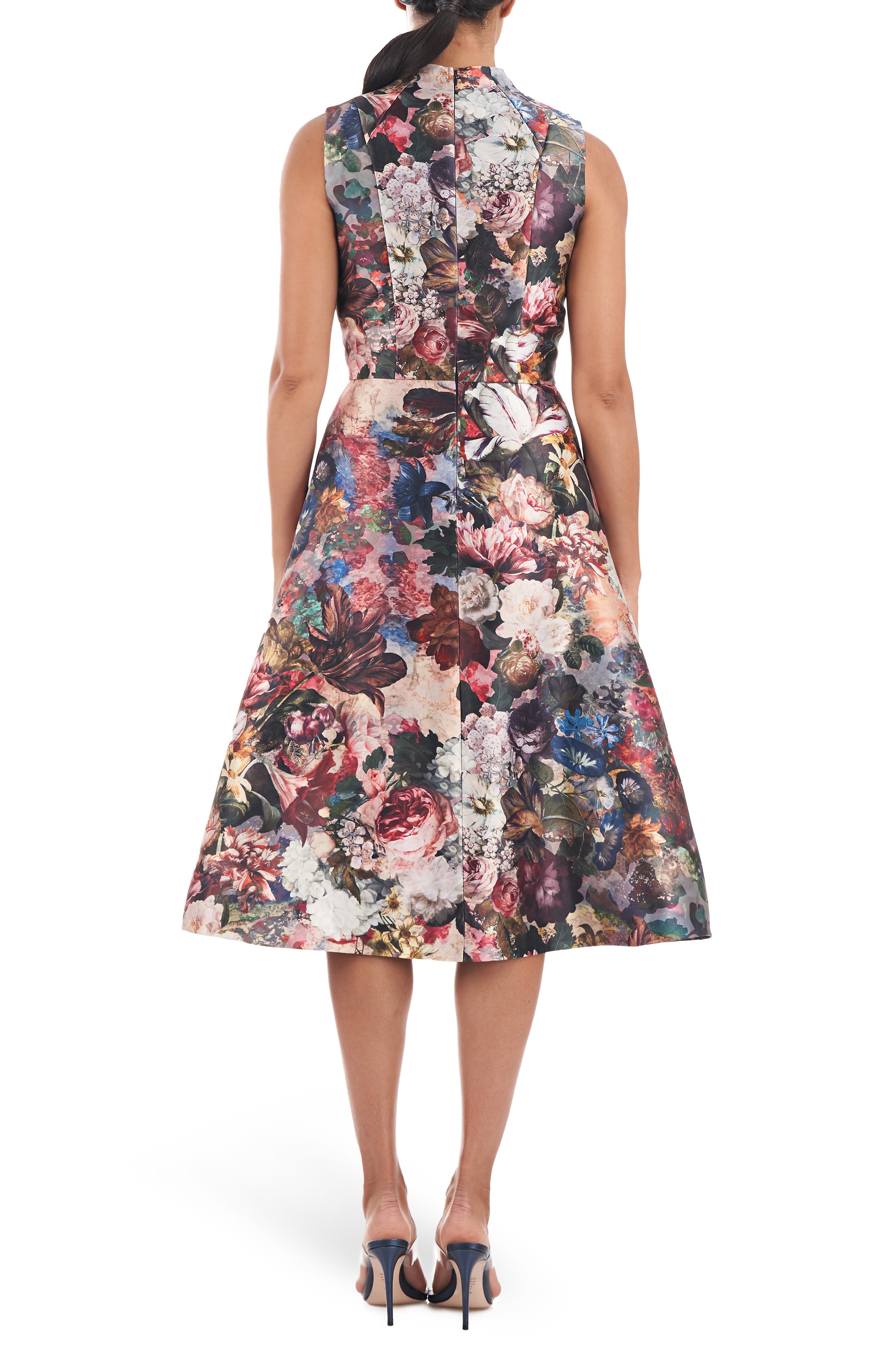 枚数限定 ケイ アンジャー レディース ワンピース トップス Floral One Shoulder Sleeveless Fit and Flare Midi Dress - 通販 - edinburghcashmere.co.uk