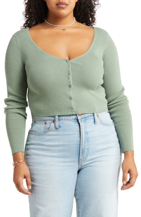 Women's Green Plus-Size Sweaters Nordstrom