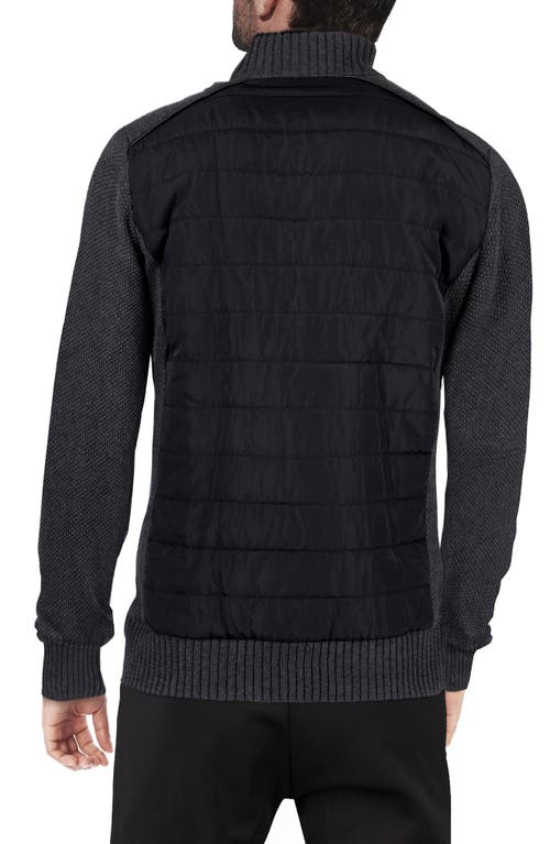 Shop X-ray Xray  Lightly Insulated Full Zip Jacket In Black/charcoal